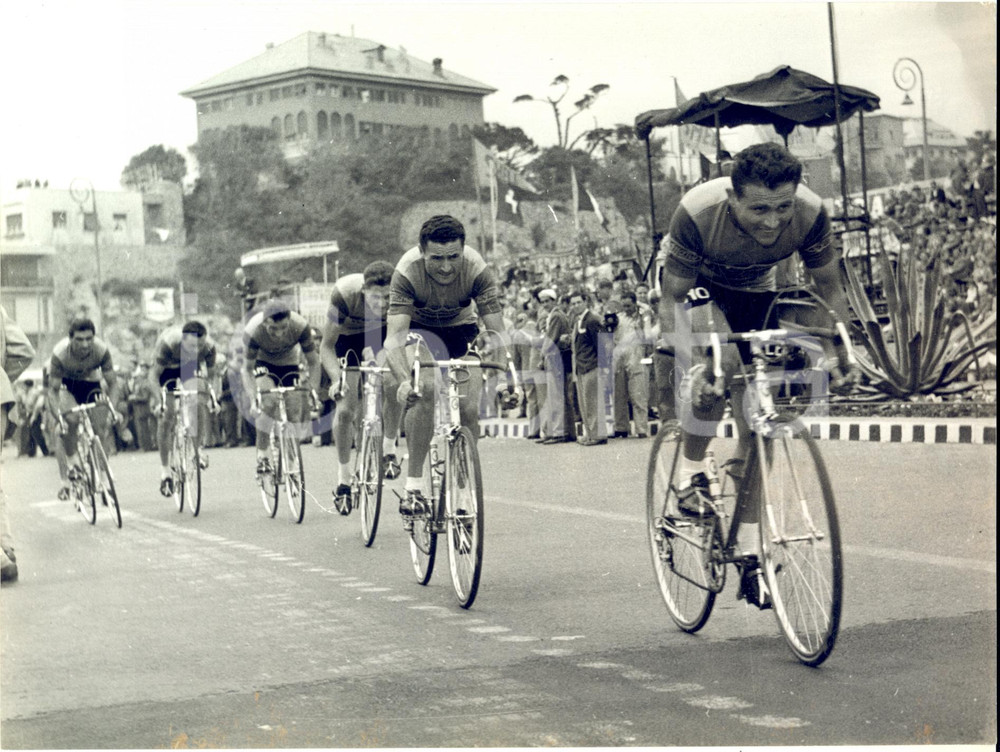 1955 CICLISMO GIRO D'ITALIA GENOVA Squadra LEGNANO - Prova a cronometro *Foto