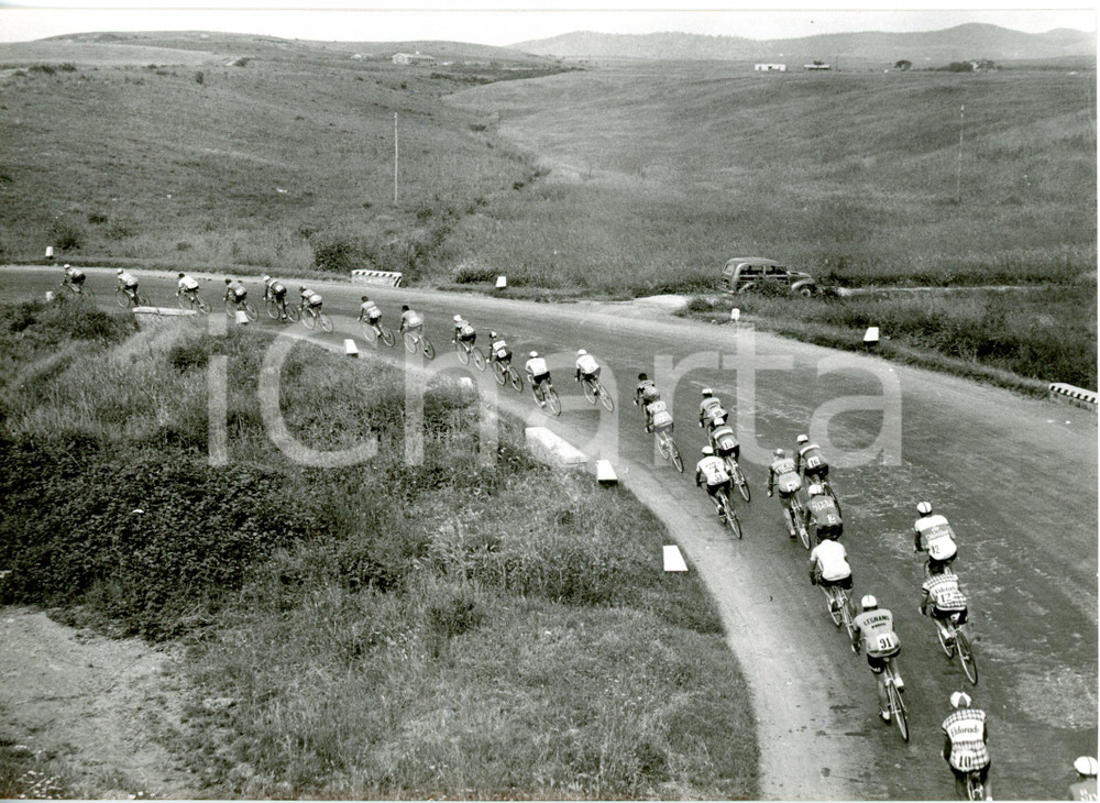 1956 CICLISMO 39° GIRO D'ITALIA - Il gruppo durante la tappa Roma-Grosseto *Foto