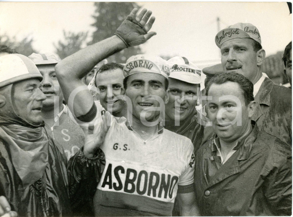 1958 MONDOVÌ - CICLISMO 41° GIRO D'ITALIA -  Alfredo SABBADIN vincitore 5^ tappa