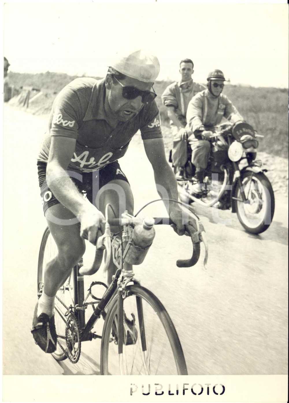 1953 CICLISMO GIRO D'ITALIA 14^ Tappa - Nino ASSIRELLI in fuga - Foto 13x18