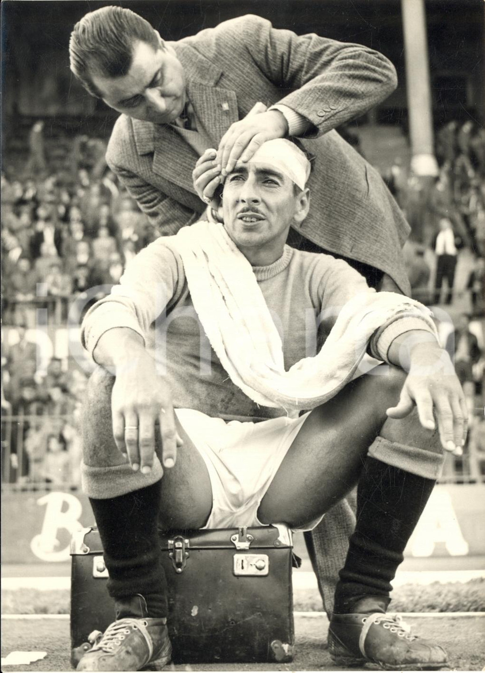 1958 BOLOGNA Convocazione NAZIONALE - Alcides GHIGGIA infortunato *Foto