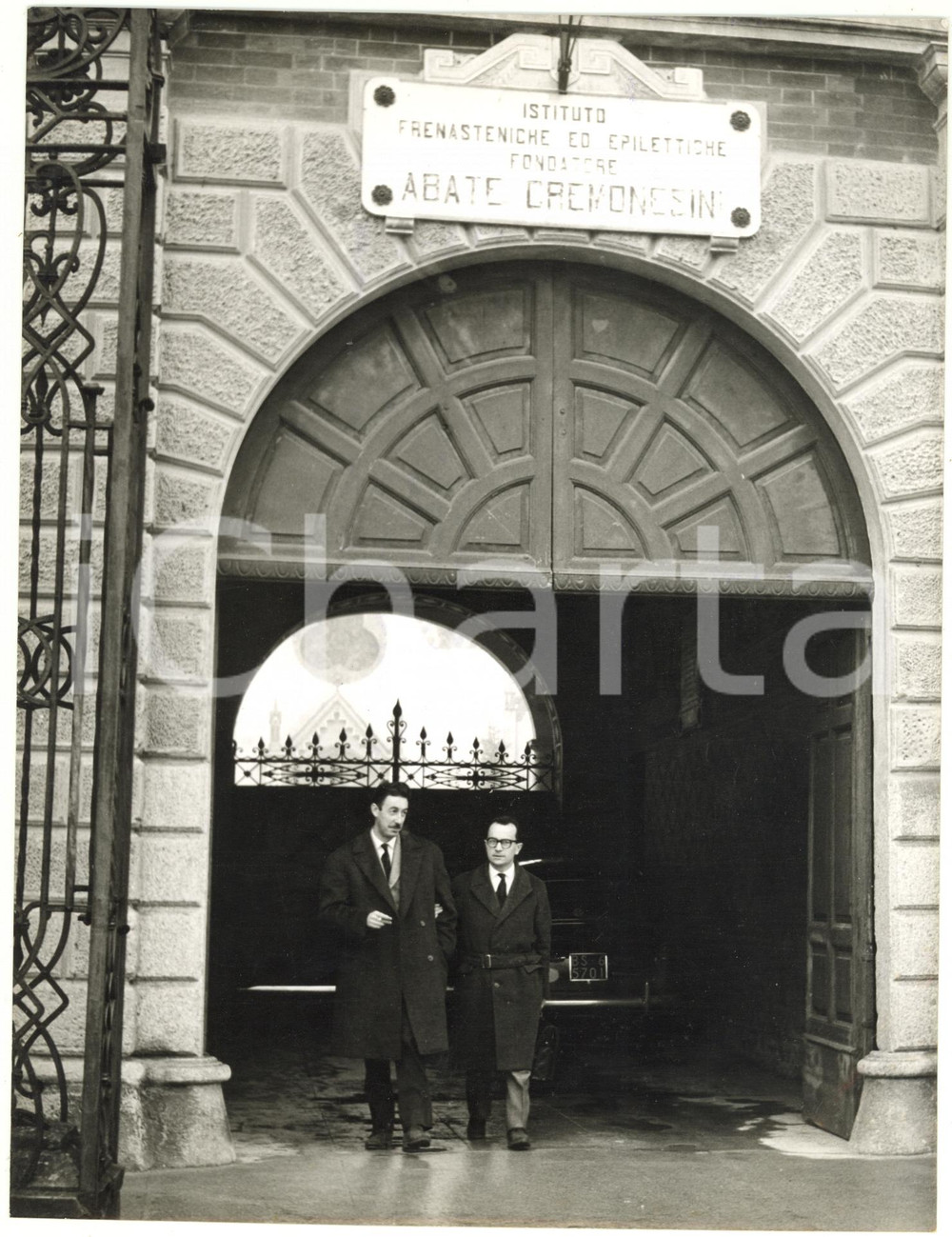 1960 PONTEVICO Influenza mortale - Ingresso dell'Istituto "Abate Cremonesini"