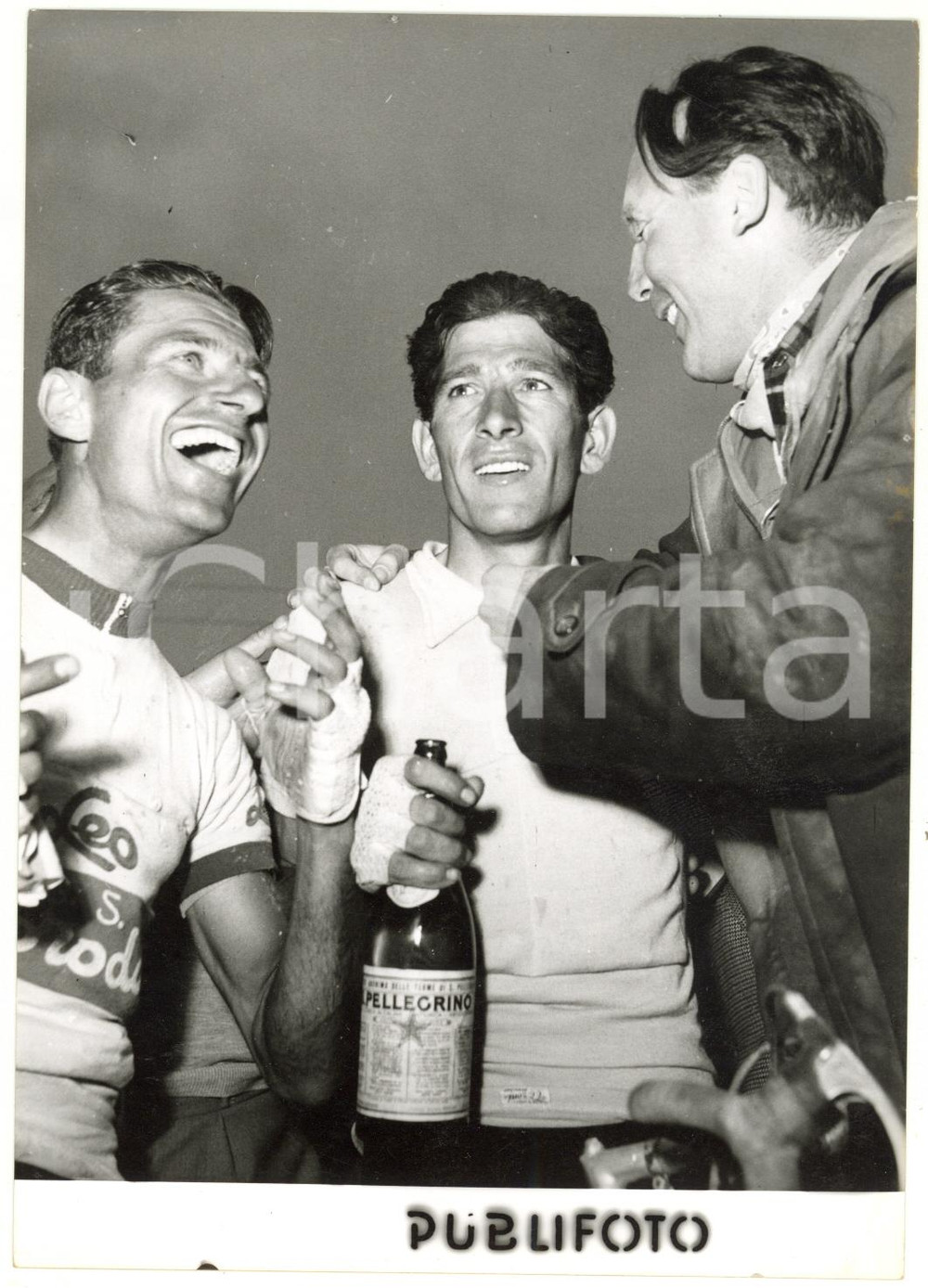 1955 TRENTO - CICLISMO - 38° GIRO D'ITALIA - Pasquale FORNARA Gastone NENCINI