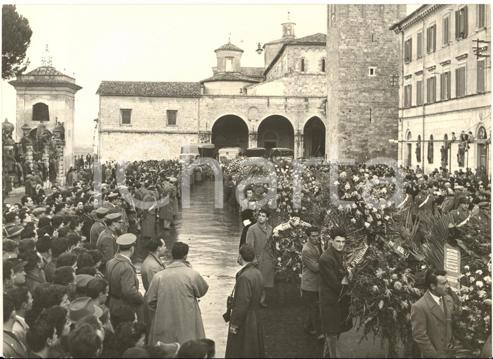 1955 RIETI Funerali vittime incidente aereo del DC 6 sul Terminillo - Foto 18x13