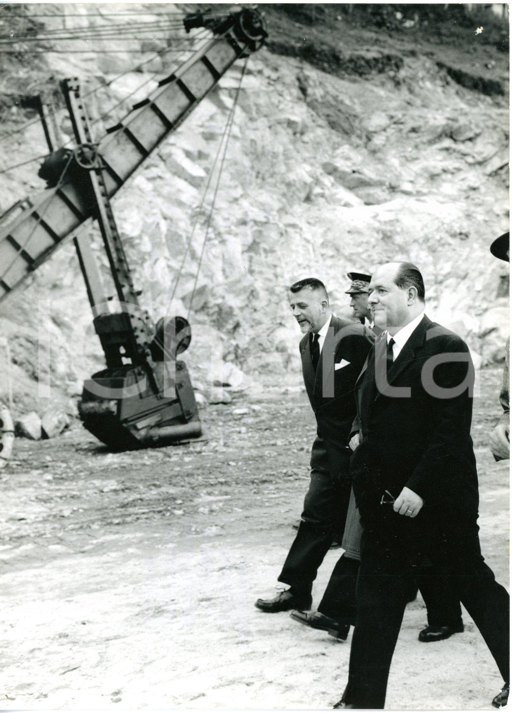 1959 CHAMONIX Traforo MONTE BIANCO - Arrivo di Giuseppe TOGNI e Robert BURON