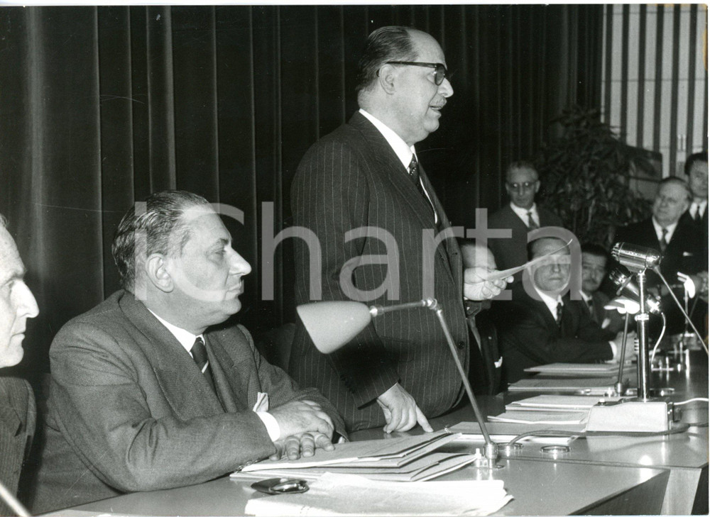 1958 ROMA Auditorium C.I.D.A - On. Giuseppe TOGNI inaugura convegno studi *Foto