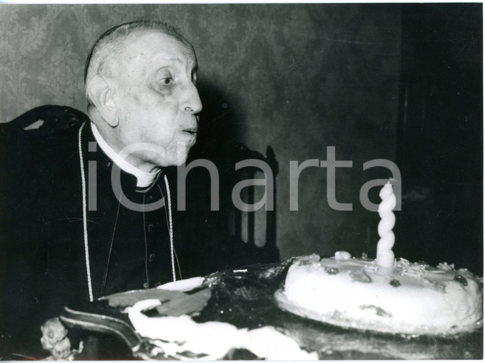 1962 ROMA - Cardinale Alfonso CARINCI festeggia centesimo compleanno *Foto 18x13