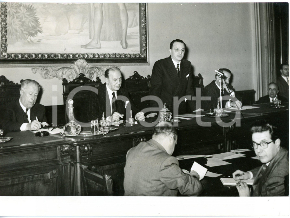 1955 MILANO Convegno Centro Italiano della Moda - Discorso di Gilberto BERNABEI