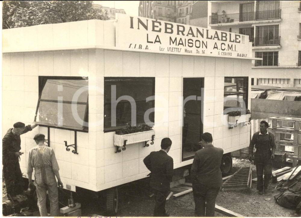 1955 ca FOIRE DE PARIS Maison antisismique A.C.M.I. - Les Islettes *Photo