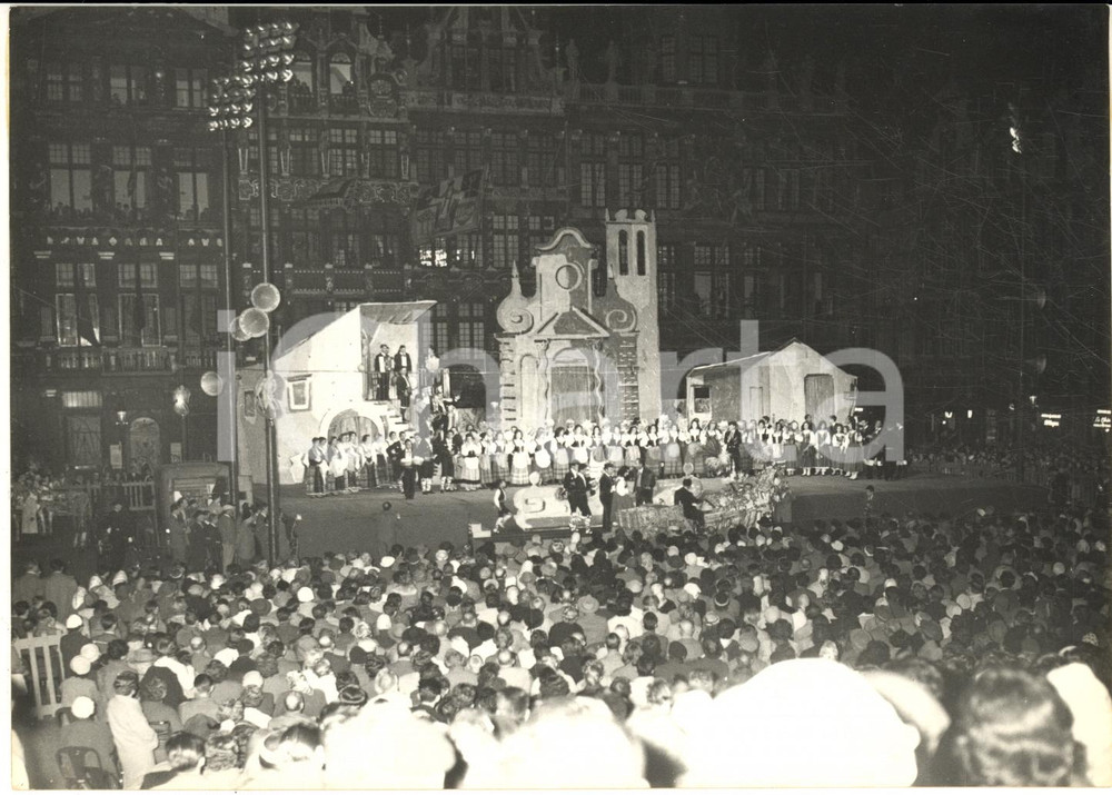 1958 EXPO BRUXELLES Stand Regione SICILIA - Danze folcloristiche *Foto 18x13