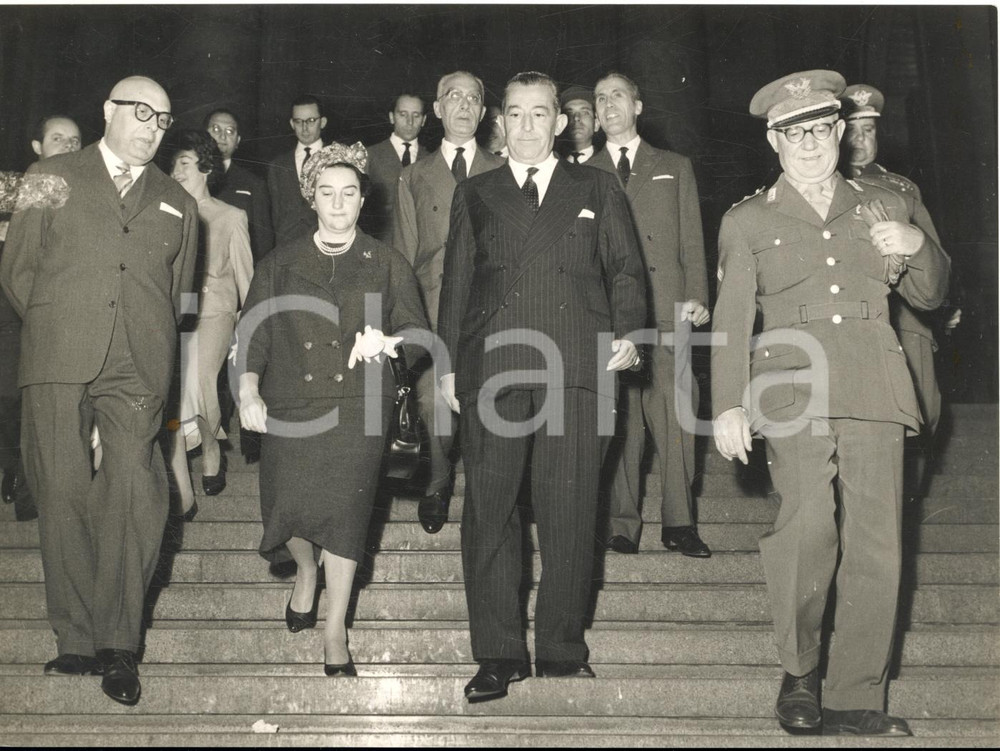 1958 MILANO Arrivo del nuovo prefetto Angelo VICARI - Fotografia 18x13 cm