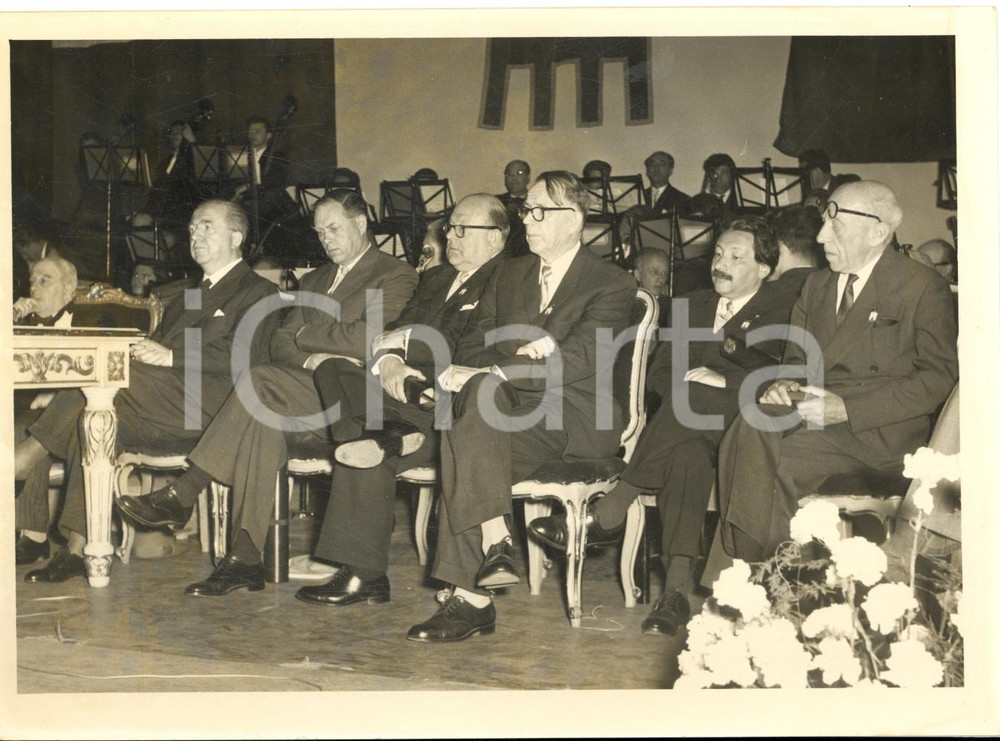 1958 TORINO Congresso Società di Chimica - Giuseppe PELLA tra gli scienziati