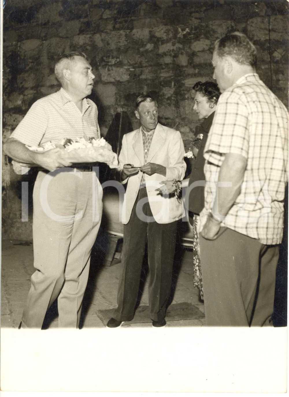 1954 SANTA MARGHERITA LIGURE Duca Edoardo di WINDSOR in vacanza con amici *Foto