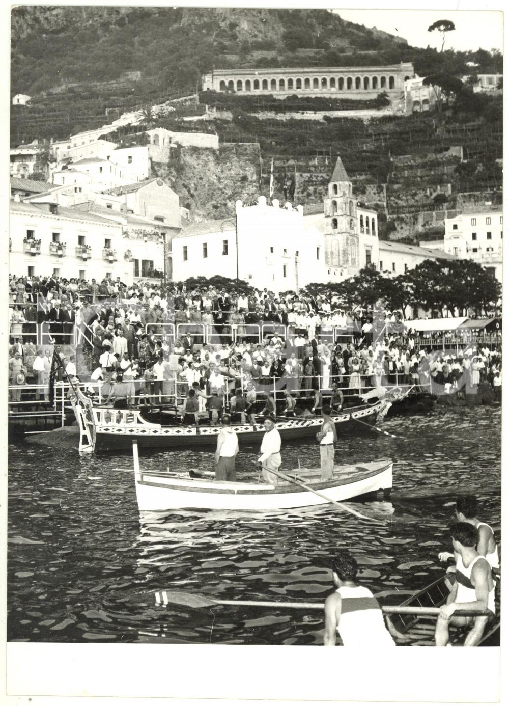 1957 AMALFI Regata Antiche Repubbliche Marinare - La galea veneta vincitrice