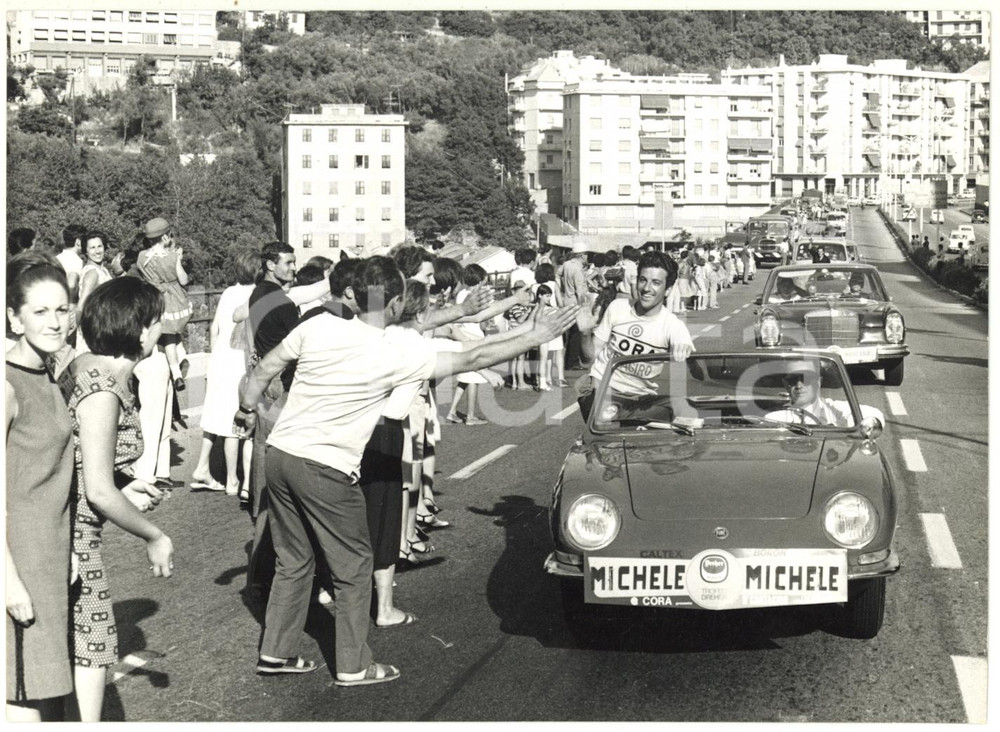 1966 BRESCIA CANTAGIRO Cantante Gianfranco MICHELE MAISANO a bordo di una FIAT