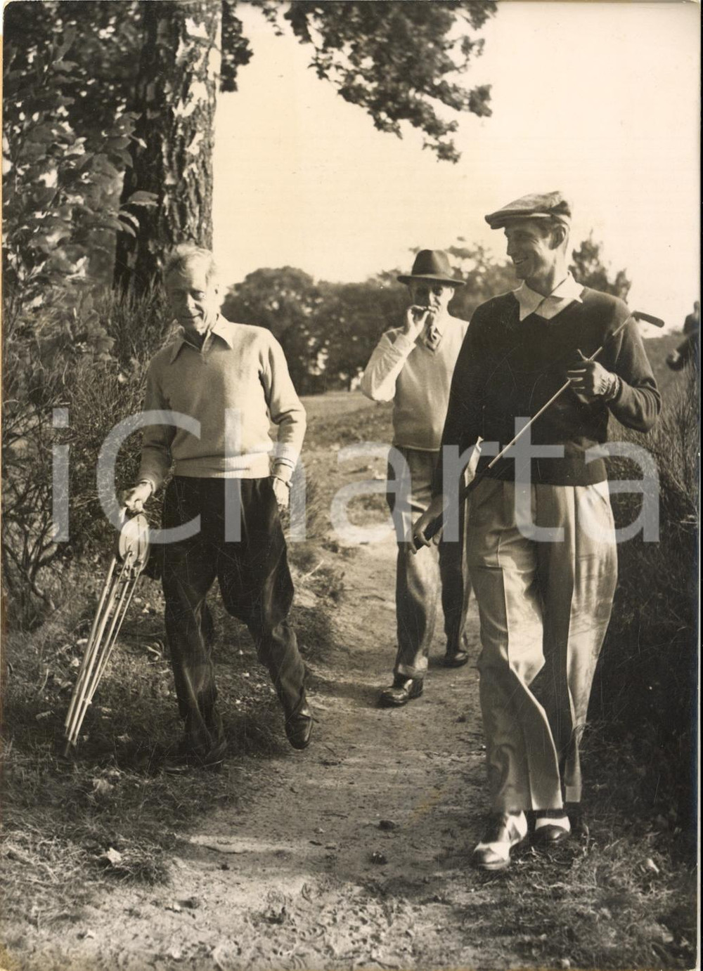 1953 SAINT-CLOUD - GOLF - Duca Edoardo di Windsor con Cary MIDDLECOFF *Foto