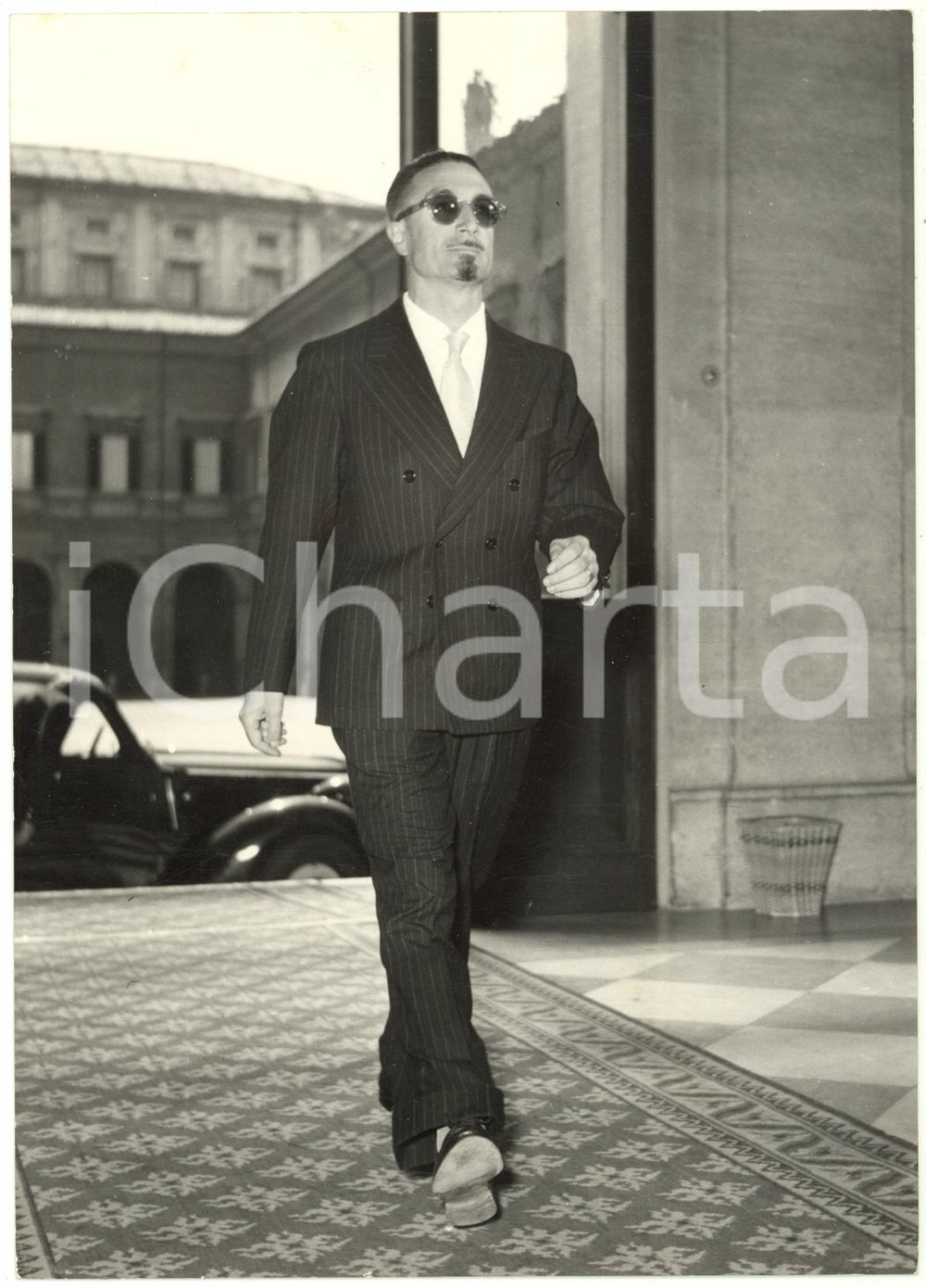 1953 ROMA Consultazioni al Quirinale - Arrivo di Giovanni ROBERTI *Foto 13x18 cm
