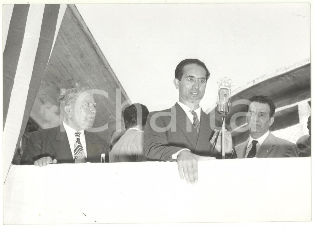 1956 CASSINO Inaugurazione orfanatrofio - Discorso dell'on. Emilio COLOMBO *Foto