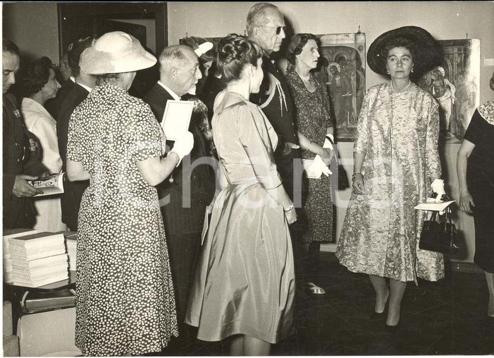 1959 VENEZIA Istituto Studi Bizantini - Famiglia reale greca in visita al museo