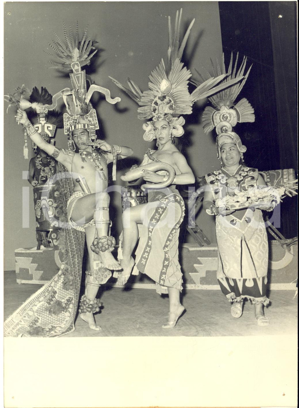 1960 PARIS Théâtre de l'Étoile - Ballet aztèques de Xavier de Léon *Photo 13x18