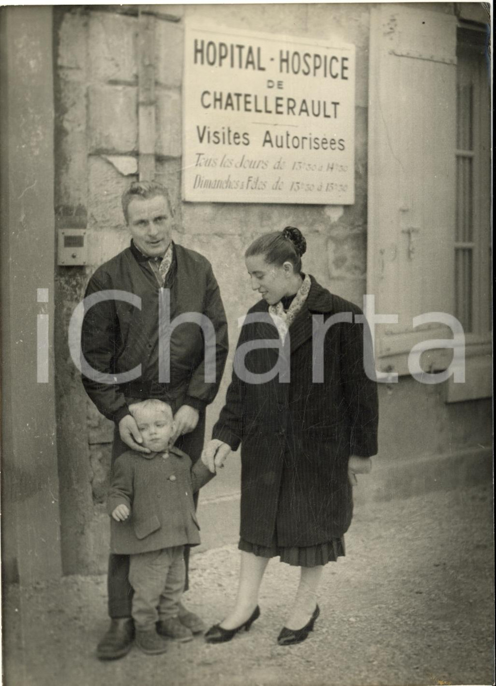 1958 CHATELLERAULT Lorena FOULHOUX RONCALLI con il marito *Foto 13x18 cm