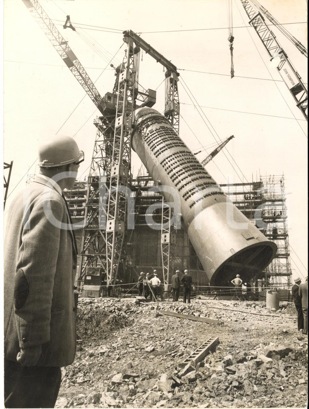 1958 BERKELEY Heat exchanger of reactor moves at nuclear power station *Photo