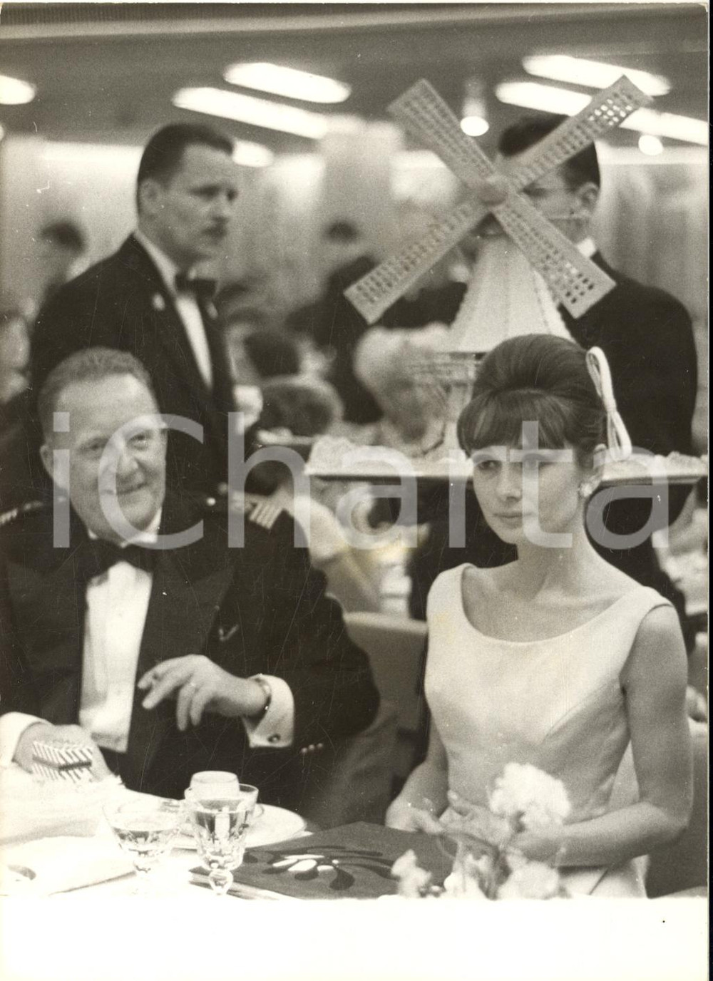 1962 LE HAVRE Ballo benefico T/n "France" - Audrey HEPBURN con Georges CROISILE