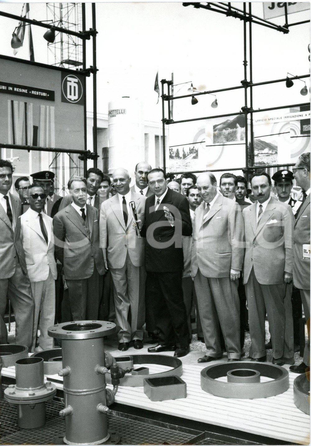 1958 ROMA EUR - On. Giulio ANDREOTTI inaugura Fiera Campionaria Nazionale *Foto