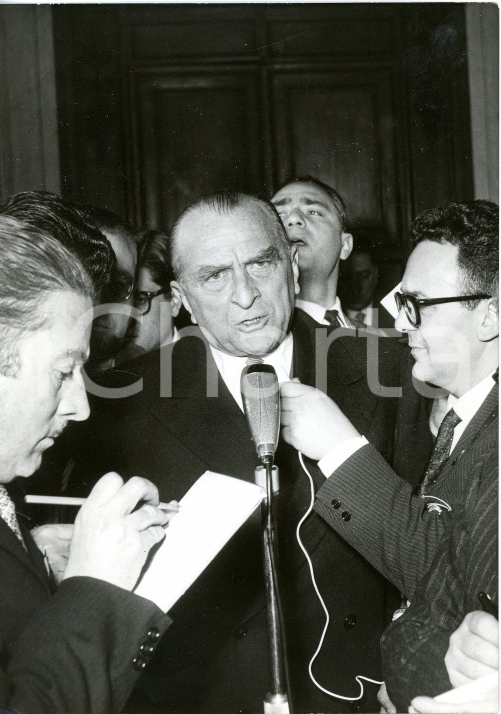 1959 ROMA Consultazioni al Quirinale - Arrivo di Cesare MERZAGORA *Foto 13x18