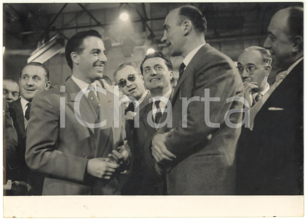 1956 MILANO CICLISMO Presentazione 39° Giro d'Italia in tv - Fiorenzo MAGNI