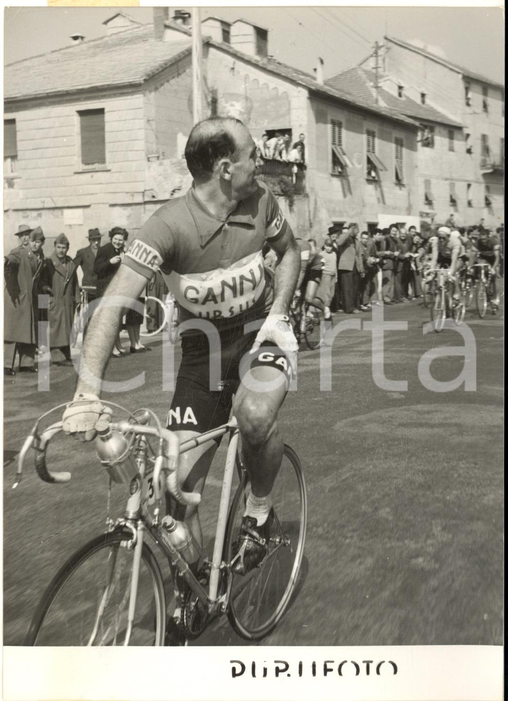 1953 CICLISMO MILANO-SANREMO - Squadra GANNA - Fiorenzo MAGNI *Foto 13x18