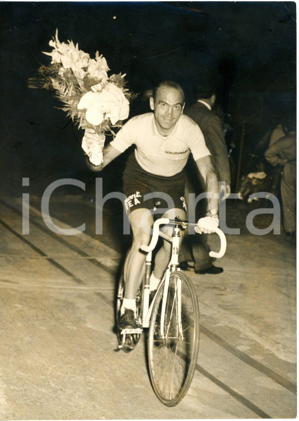 1955 TORINO CICLISMO Riunione reduci Giro d'Italia - Giro d'onore Fiorenzo MAGNI