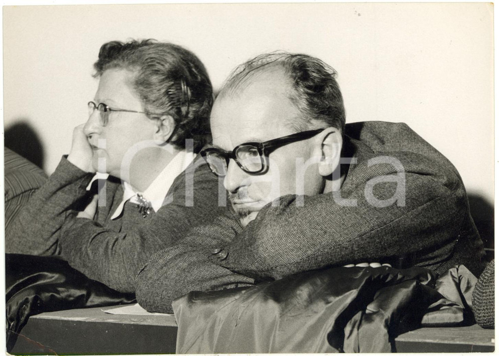 1957 VENEZIA - XXXII Congresso PSI - Lelio BASSO e Anna MATERA *Foto 18x13 cm