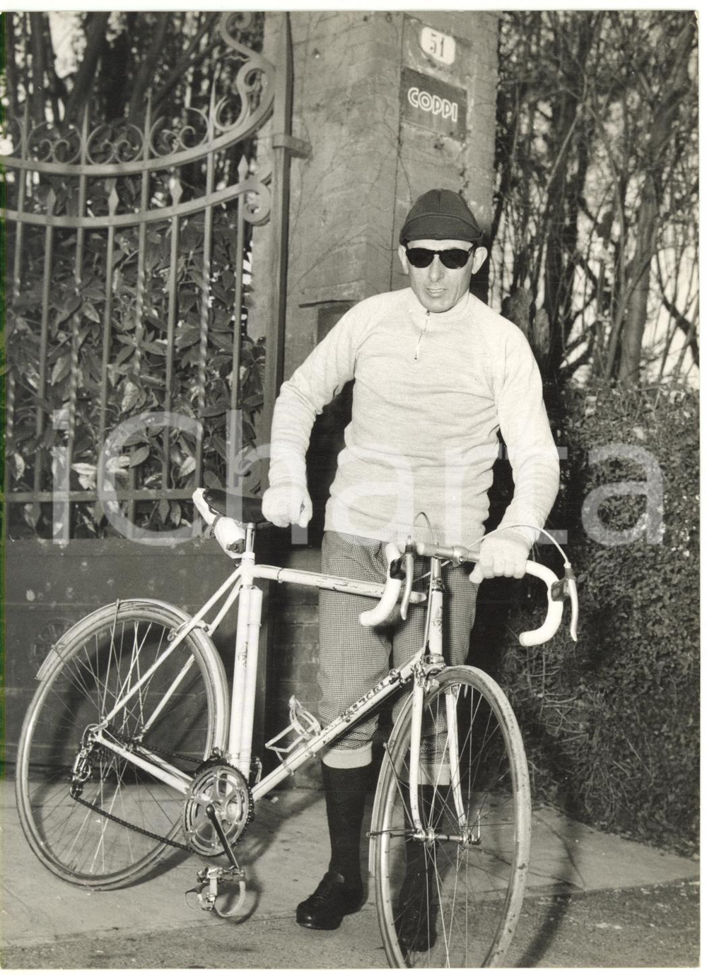 1955 ca NOVI LIGURE - CICLISMO Fausto COPPI riprende l'allenamento *Foto 13x18