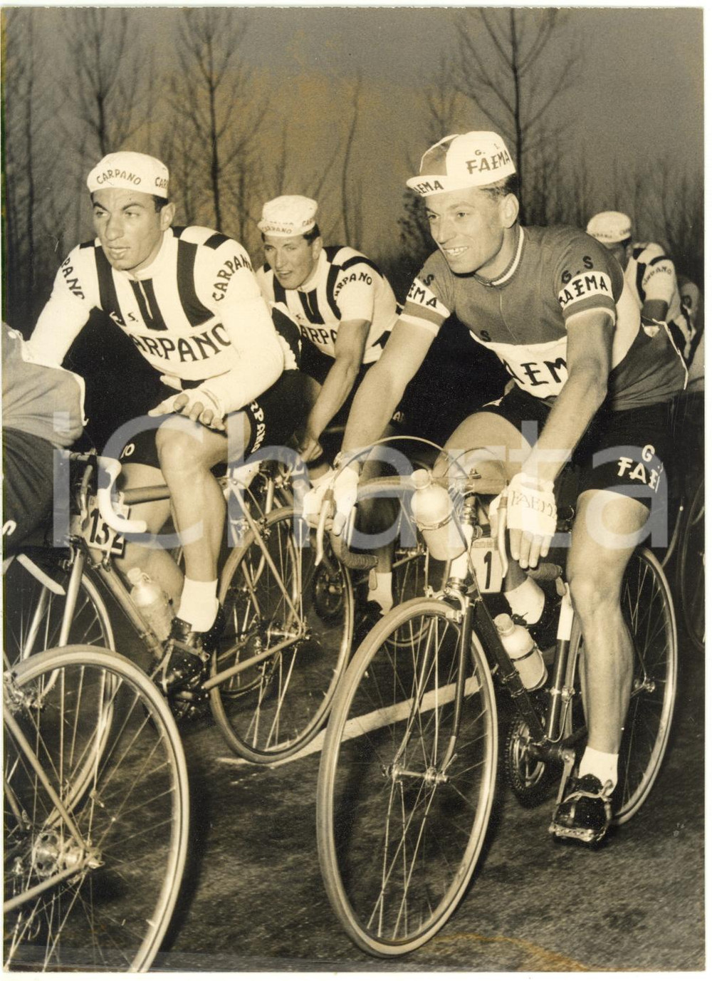 1959 CICLISMO - 50^ MILANO-SANREMO - Nino DEFILIPPIS Henri VAN LOOY *Foto 13x18