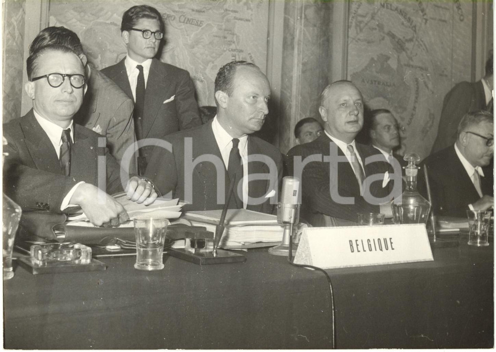 1953 ROMA Conferenza sostituti ministri Esteri Comunità Europea *Delegati Belgio