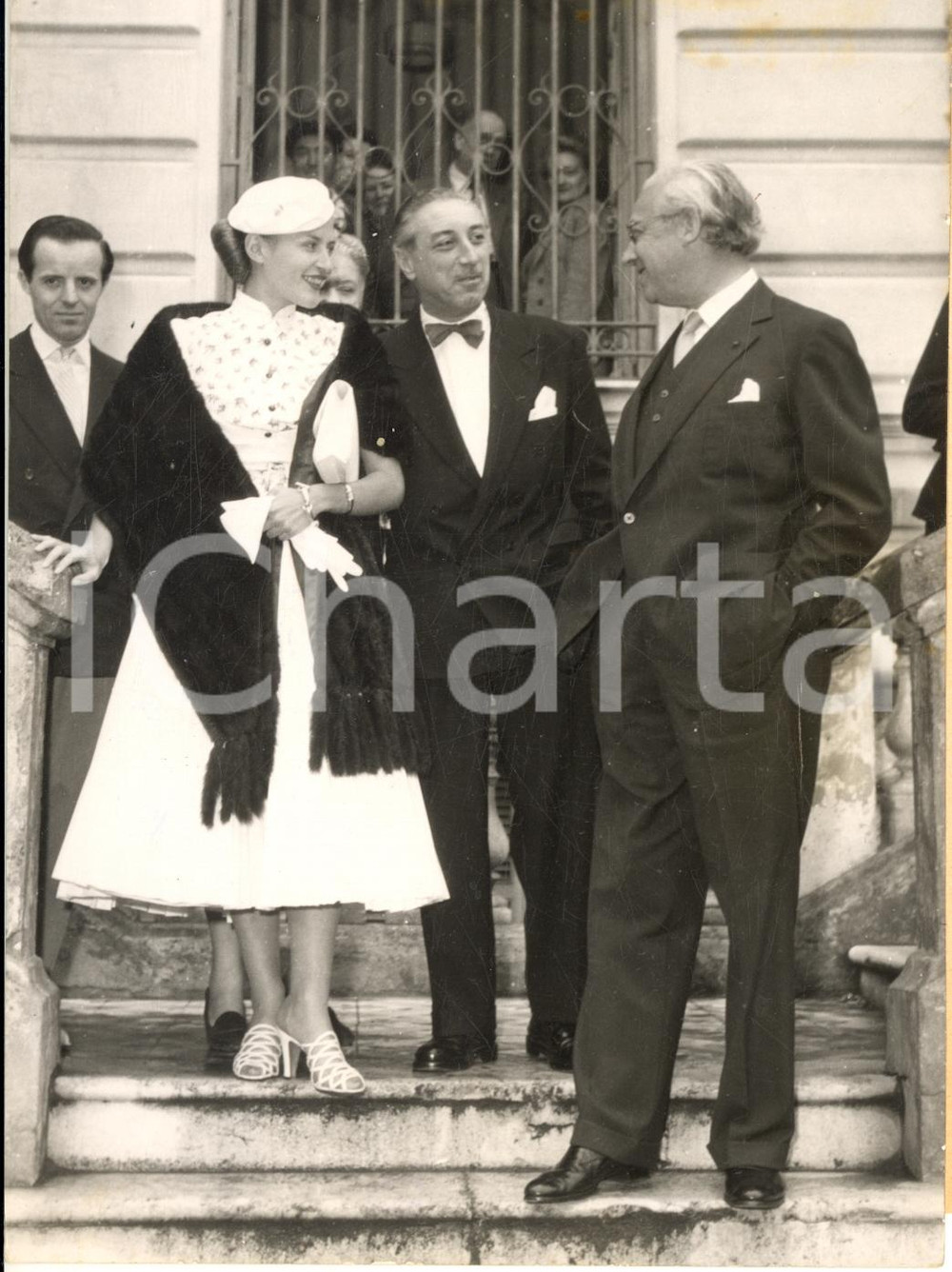 1953 VENCE Matrimonio Sir Alexander KORDA - Alexandra BOYCUN *Foto 13x18 cm
