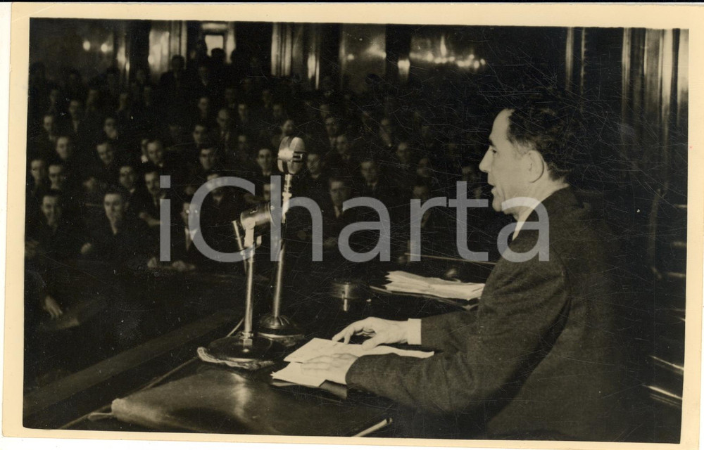 1953 BELGRADE Milovan DJILAS during a speech as chairman of National Assembly