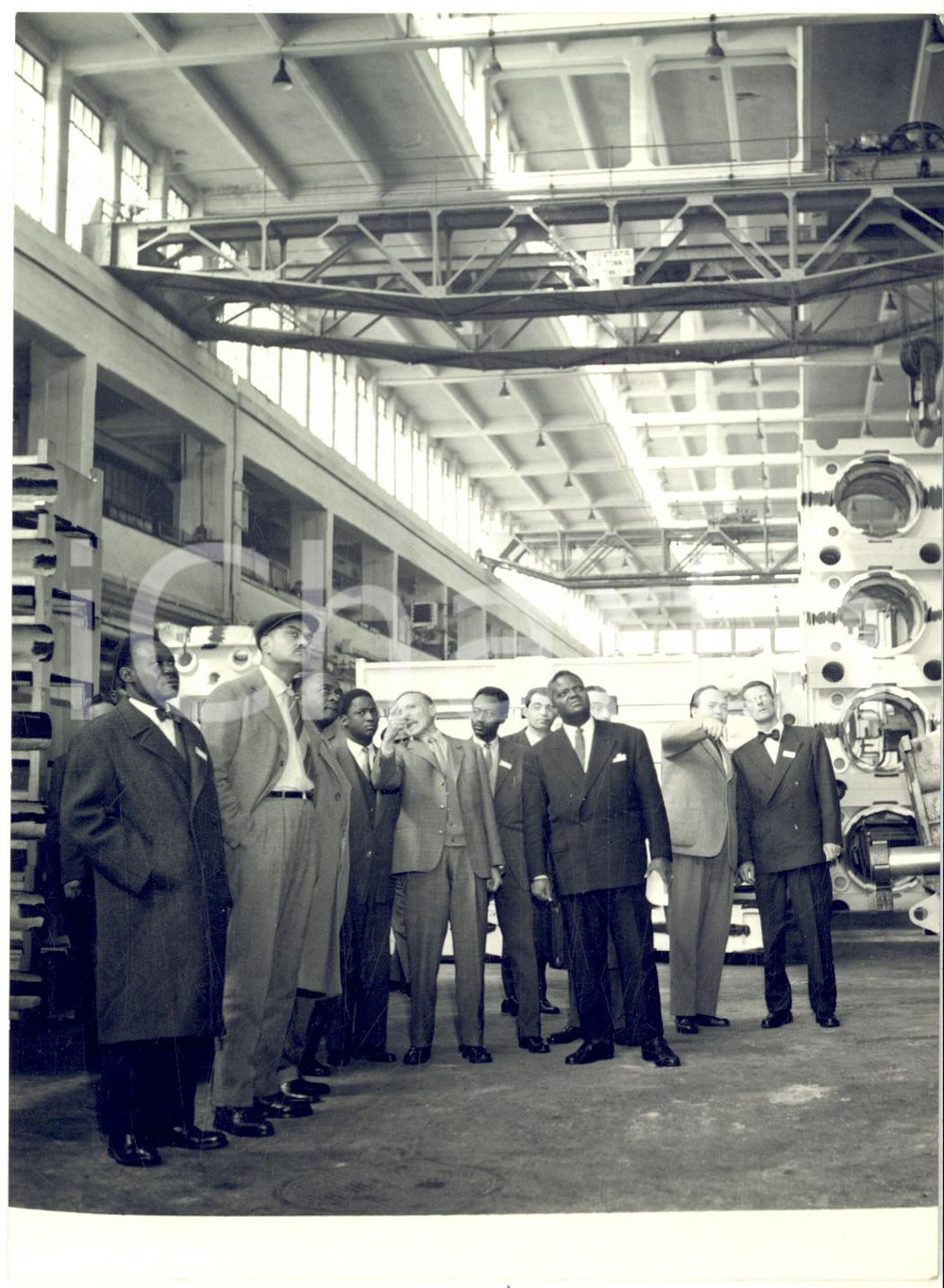 1958 TORINO Visita delegati C.E.D.D.I.M.O.M. agli stabilimenti FIAT *Foto 13x18