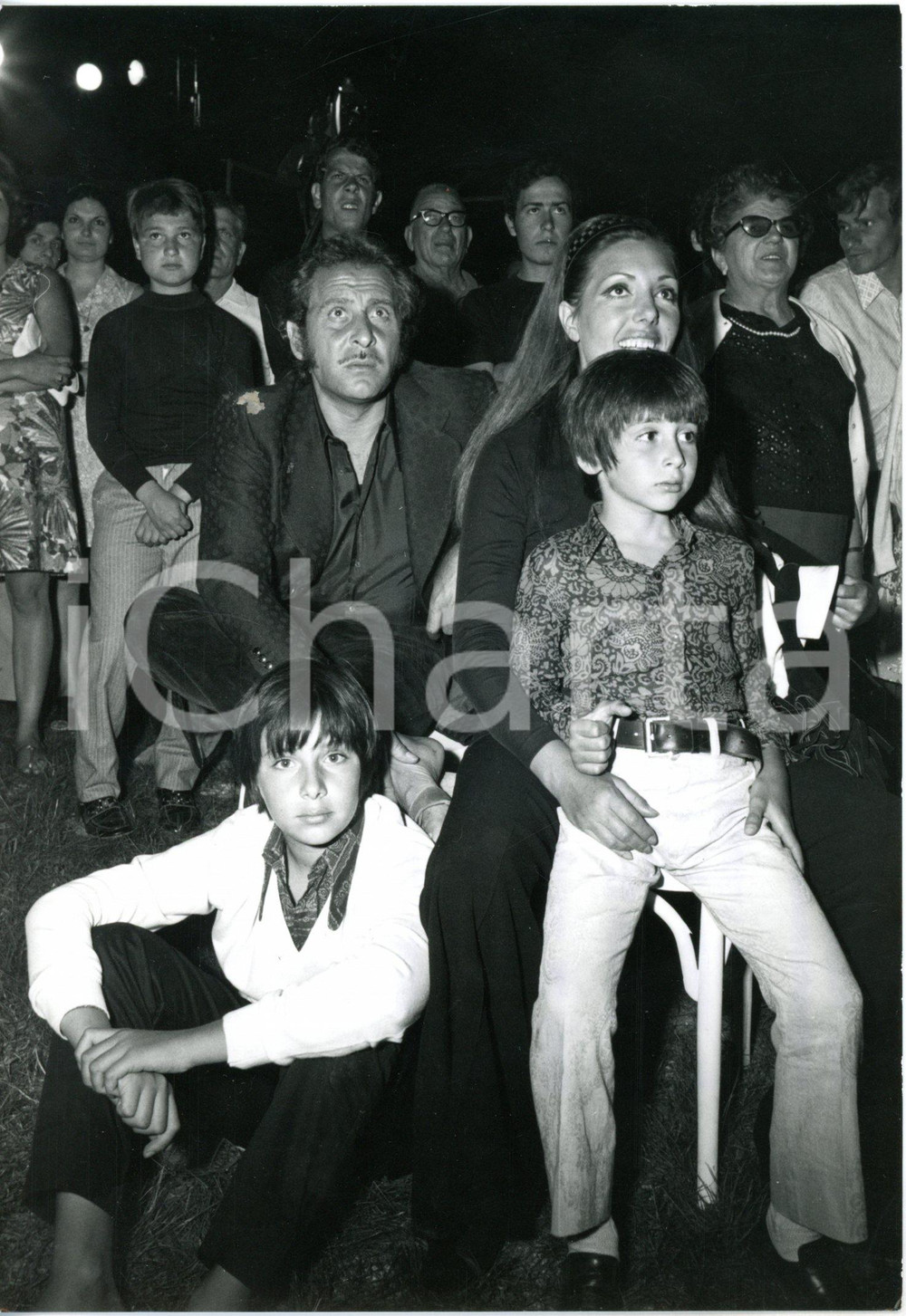1970 CANTAGIRO - Domenico MODUGNO con Franca GANDOLFO e i figli *Foto