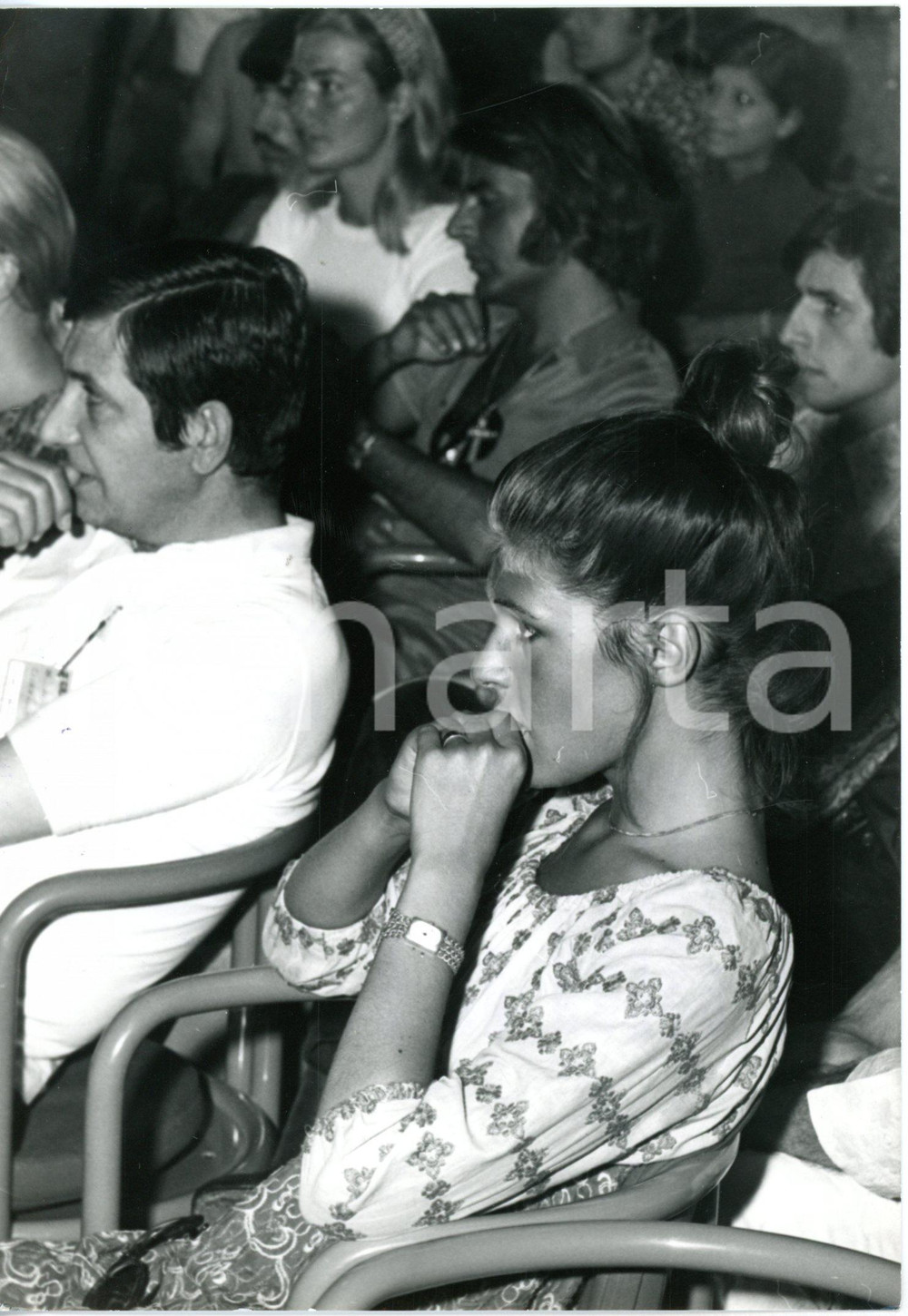 1970 CANTAGIRO - Mita MEDICI e Franco CALIFANO in platea *Foto 13x18