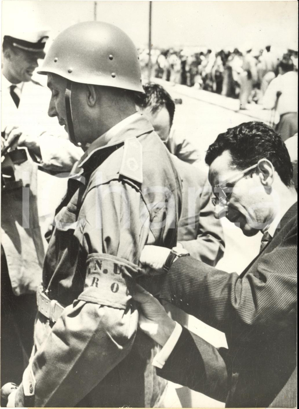 1960 RABAT (MAROC) Départ mission ONU au Congo - Mehdi BENNOUNA Général KETTANI