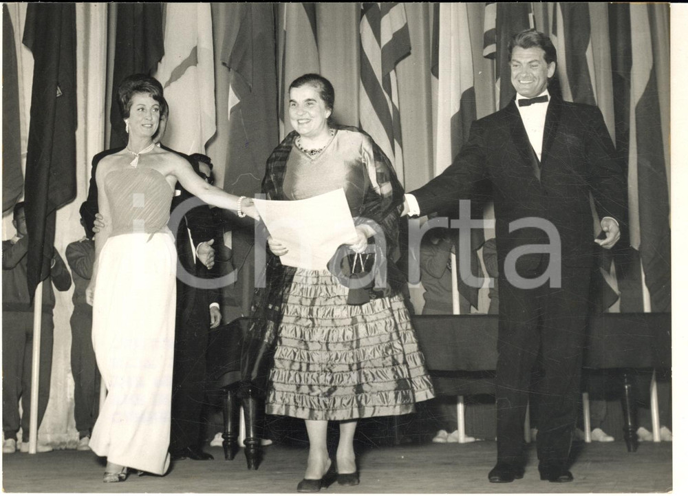 1961 Festival di CANNES - Danielle DARRIEUX Yuliya SOLNTSEVA Jean MARAIS - Foto