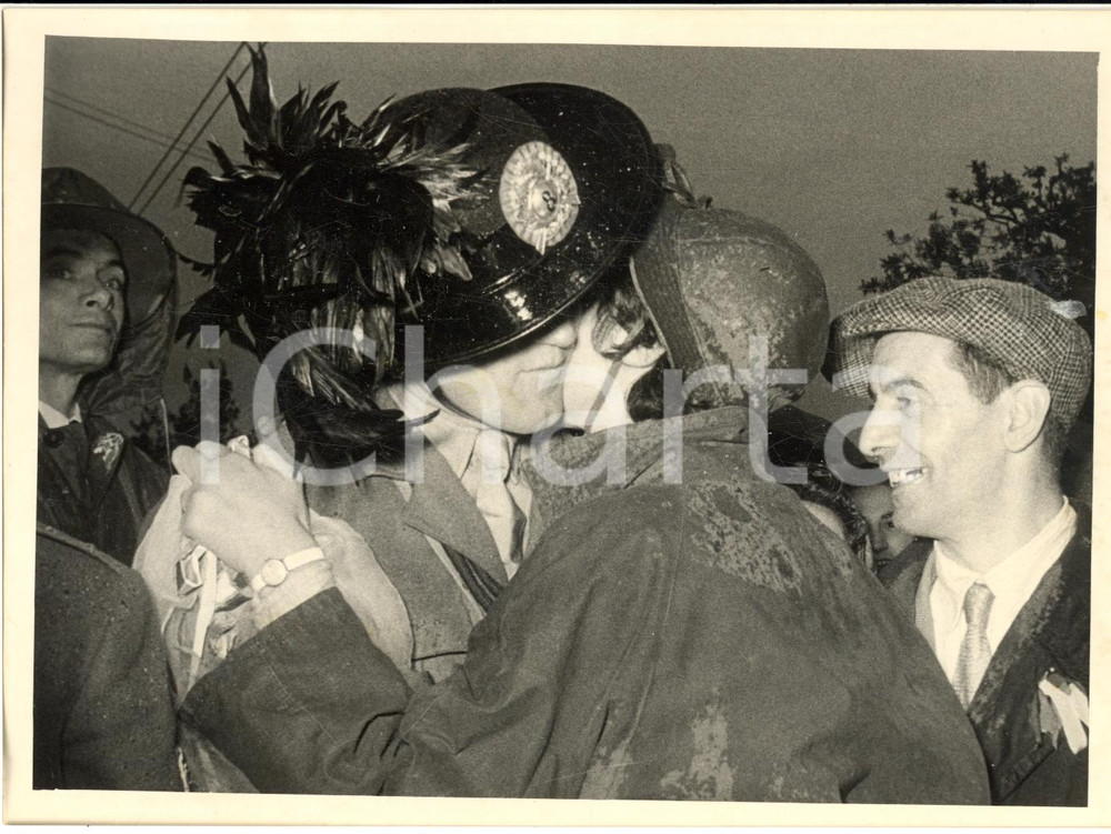 1954 TRIESTE Ingresso truppe italiane - Festa per i bersaglieri *Foto 18x13 cm