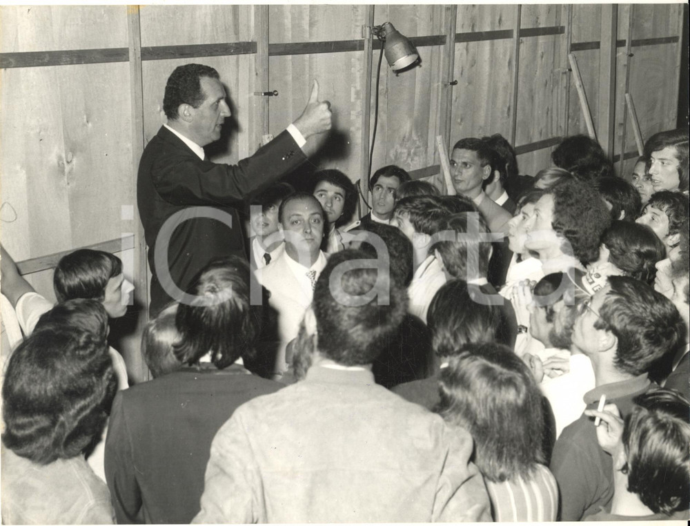 1966 PERUGIA CANTAGIRO - Discorso del patron Ezio RADAELLI - Foto 24x18 cm