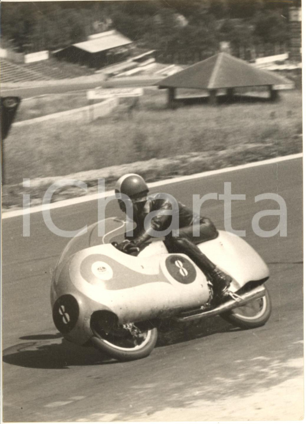 1957 FRANCORCHAMPS MOTOCICLISMO Vincitore Tarquinio PROVINI su MONDIAL *Foto