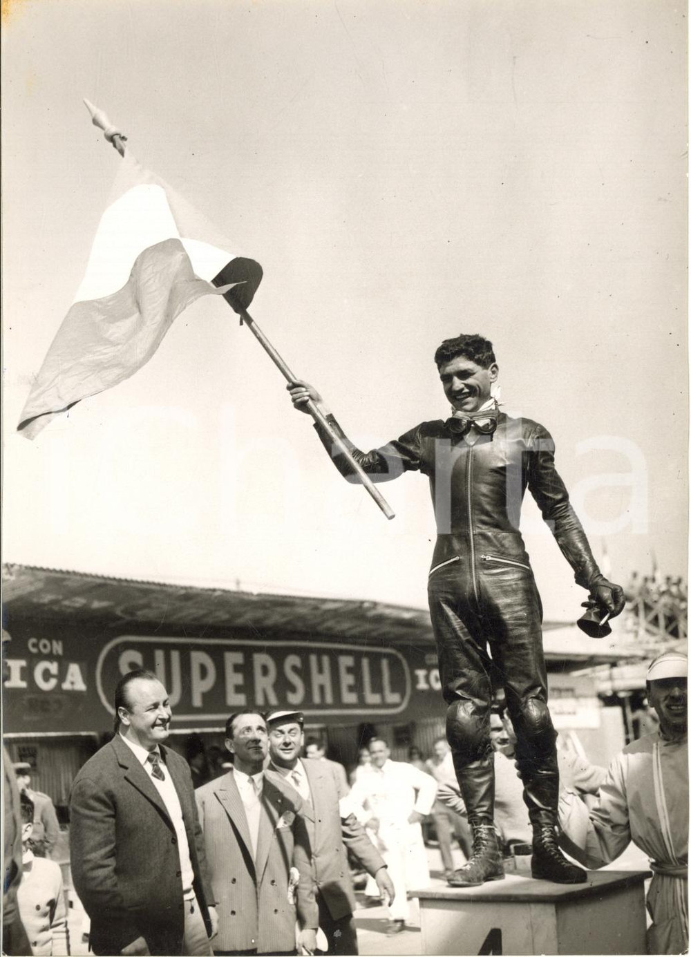 1955 MOTOCICLISMO IMOLA Coppa SHELL - Tarquinio PROVINI vincitore classe 250