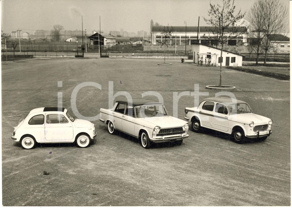 1959 TORINO Nuove FIAT per il Salone dell'Auto - 500 1800 1100 Lusso *Foto 18x13