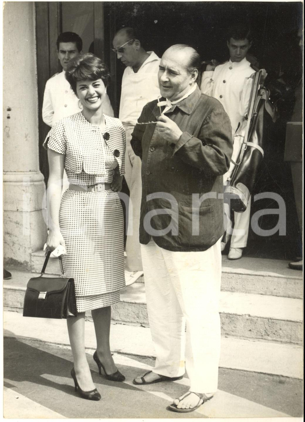 1959 VENEZIA XX Mostra del Cinema - Giovanna RALLI e Roberto ROSSELLINI *Foto