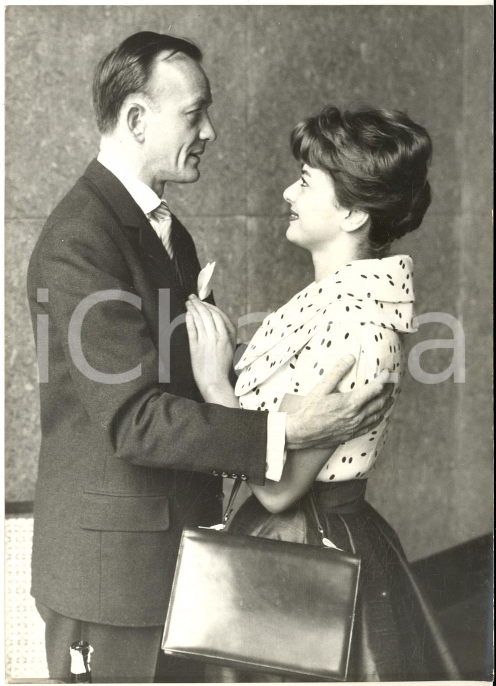 1959 VENEZIA XX Mostra del Cinema - Giovanna RALLI e  Hannes MESSEMER *Foto
